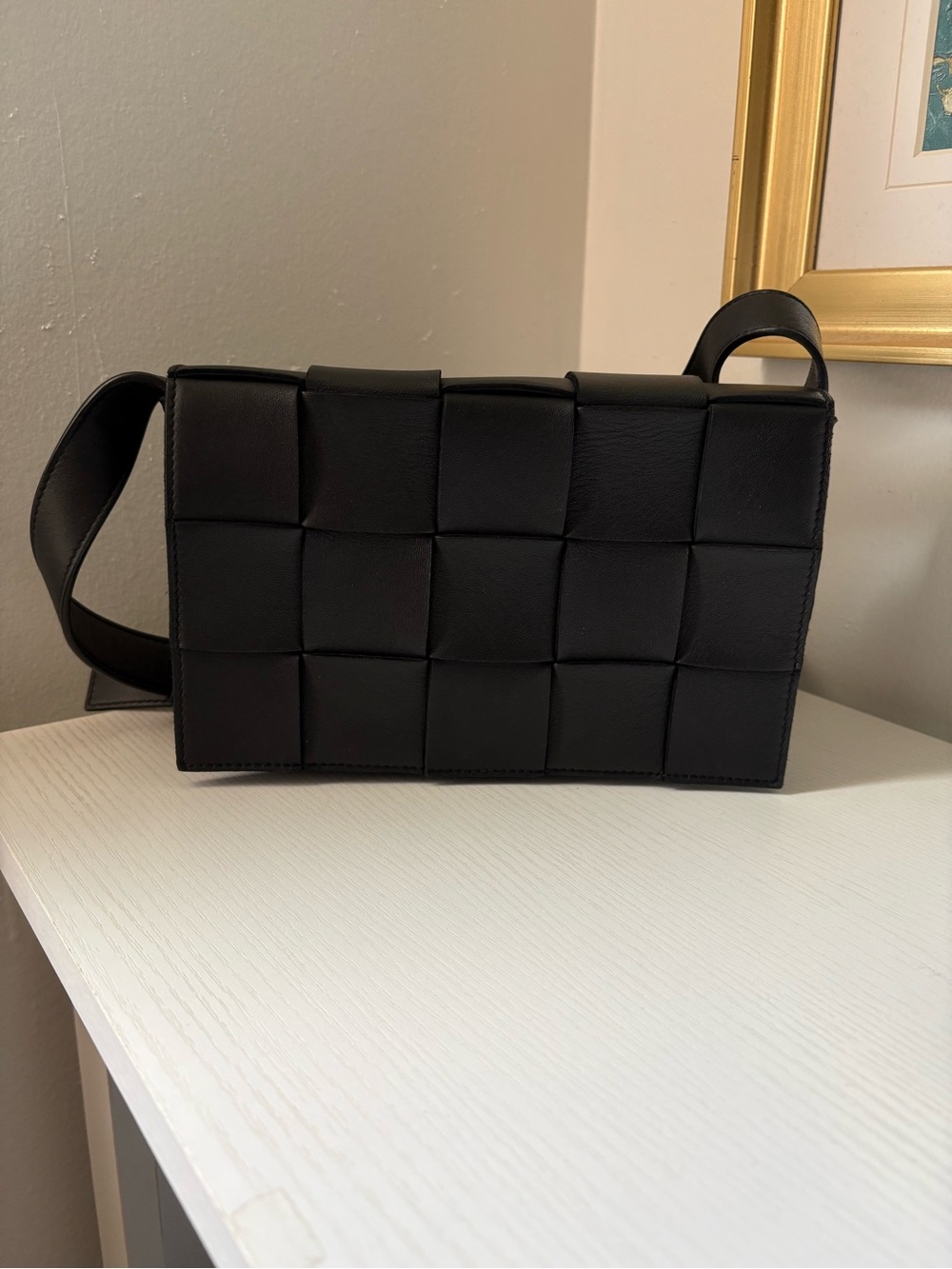 Bottega Veneta Cassette Black Crossbody Bag EUC - Picture 15 of 16